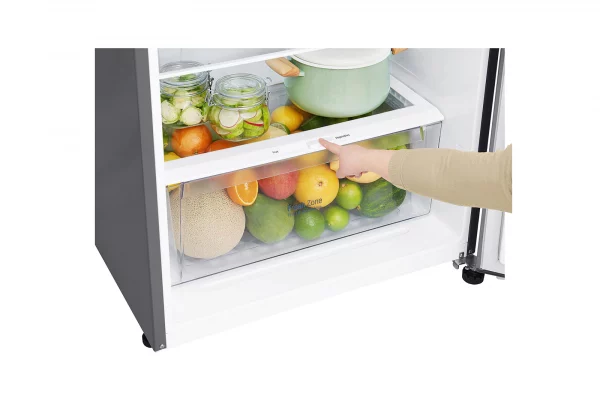 LG IEC Net 393L Dark Graphite Steel Top Freezer with Inverter Compressor & Multi Air Flow - Image 6