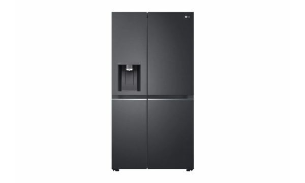 LG Side-by-Side Net 635(L) with UVnano® Water Dispenser in Matte Black Finish Fridge