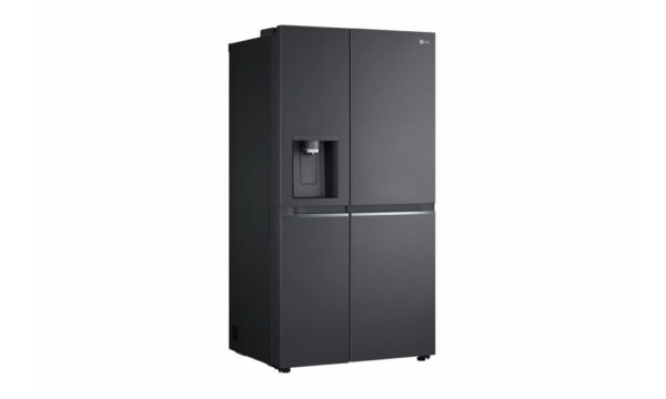 LG Side-by-Side Net 635(L) with UVnano® Water Dispenser in Matte Black Finish Fridge - Image 3