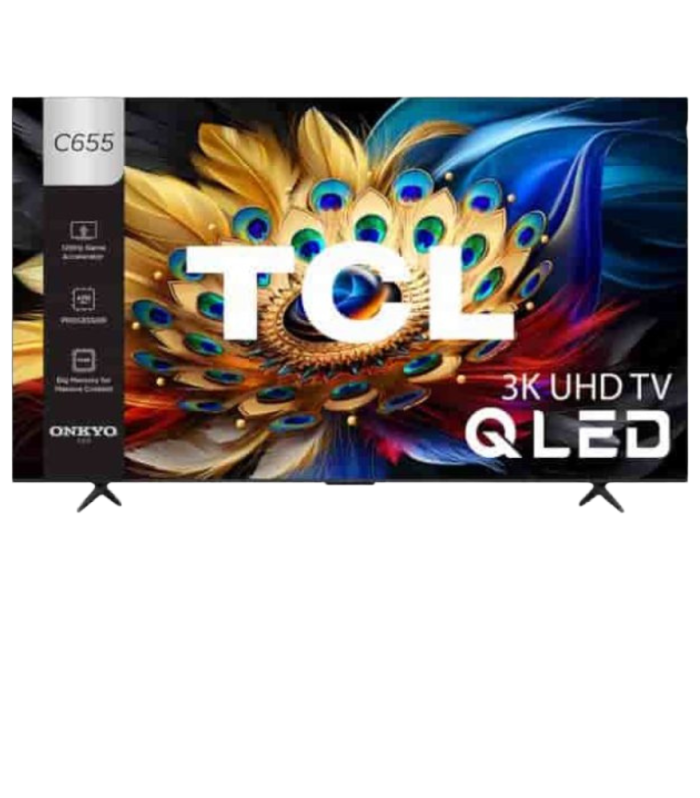 TCL 55" QLED GOOGLE FRAMELESS TV 55C655
