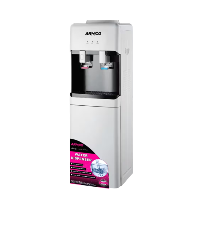 ARMCO 3 TAPS TWO TAPS HOT & NORMAL WHITE WITH BLACK WATER DISPENSER AD-17FHN-LN1(W)