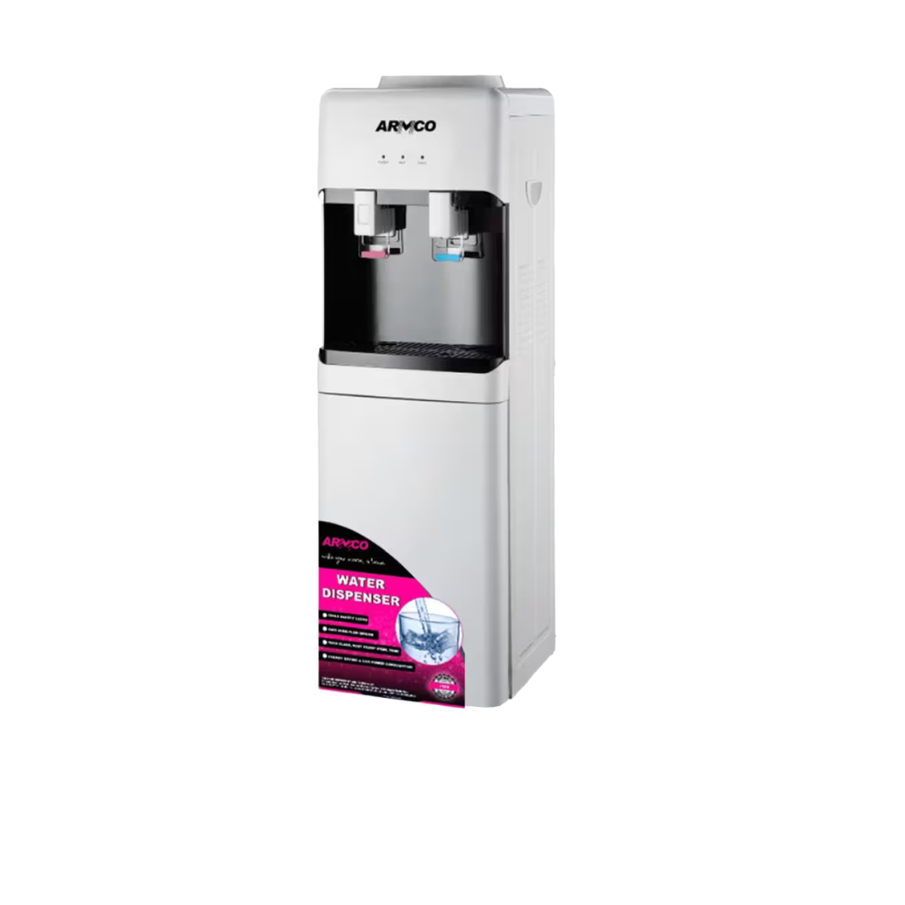 ARMCO 3 TAPS TWO TAPS HOT & NORMAL WHITE WITH BLACK WATER DISPENSER AD-17FHN-LN1(W) ARMCO 3 TAPS TWO TAPS HOT & NORMAL WHITE WITH BLACK WATER DISPENSER AD-17FHN-LN1(W)