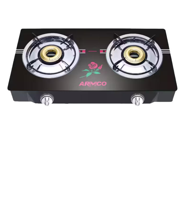 ARMCO 2 BURNER TEMPERED GLASS COOKER GC-8270GX