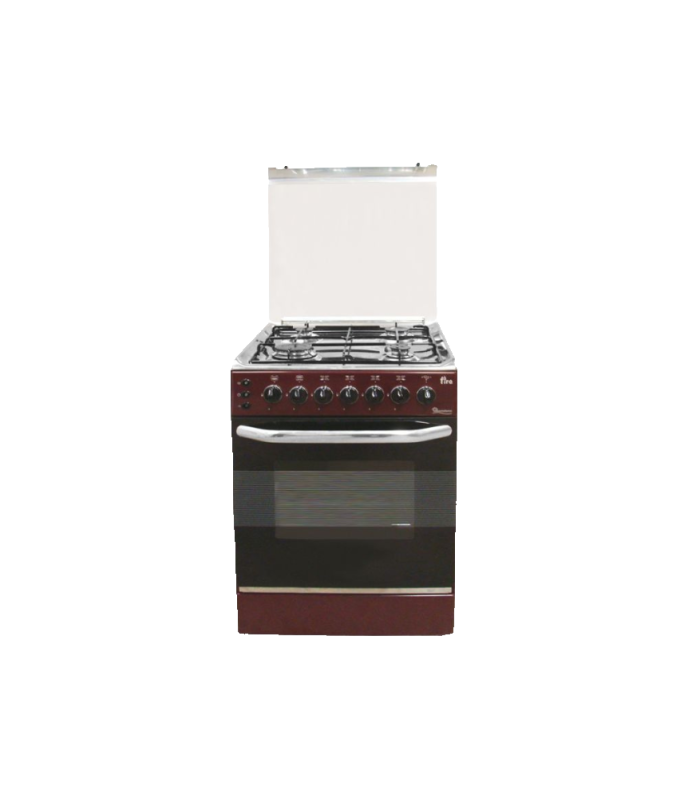RAMTONS 55X55 4 GAS DARK RED ENAMEL COOKER EB/303