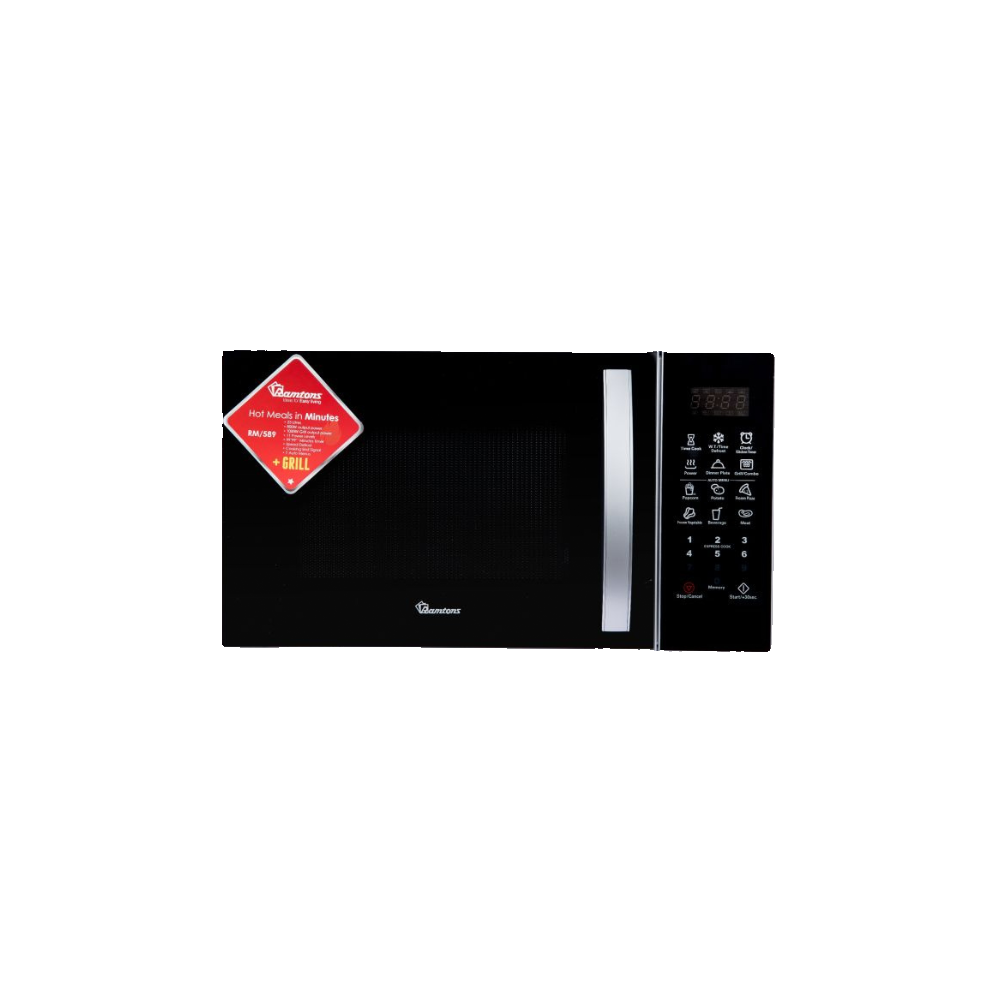 RAMTONS 23L MICROWAVE+ GRILL SILVER RM/589