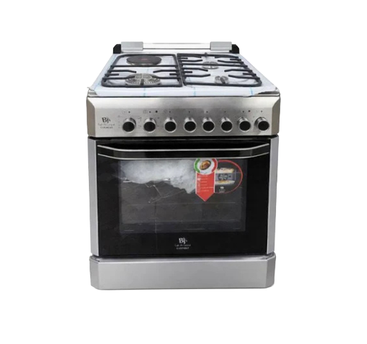 BJ'S STANDING COOKER 4G +1 60X90 WOK SILVER/INOX BJ'S60904+1S/I