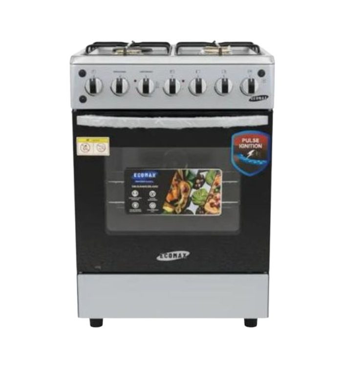 ECOMAX 4G+1E COOKER 60*60 SILVER LX-880-3G1E